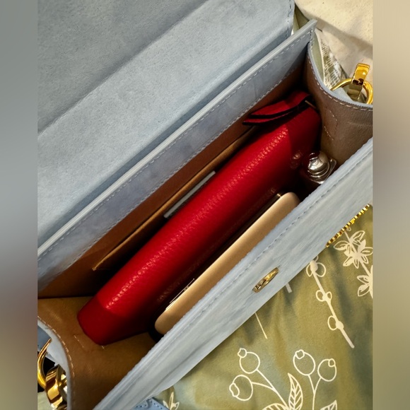 Jacquemus Le Grand Chiquito Suede Bag Light Blue - Picture 15 of 15